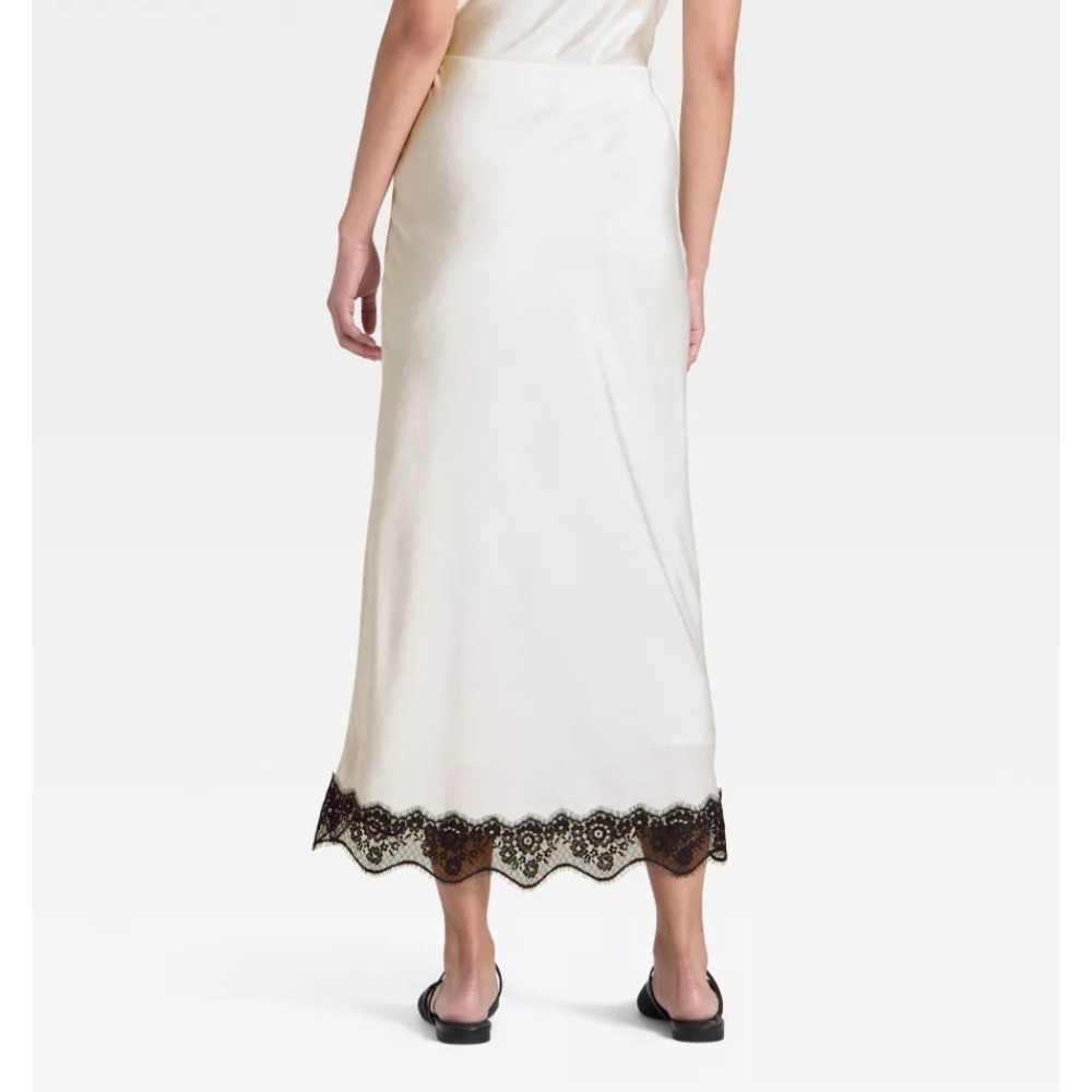 Women's A New Day Lace Trim Midi Skirt, Medium - Picture 2 of 3
